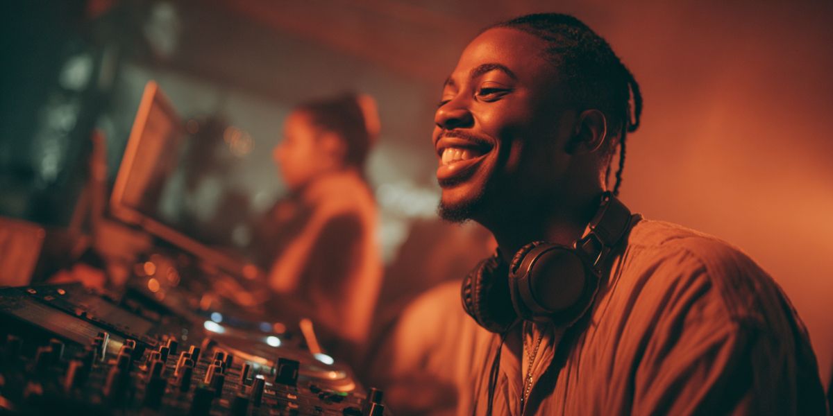 A DJ performing at a Club