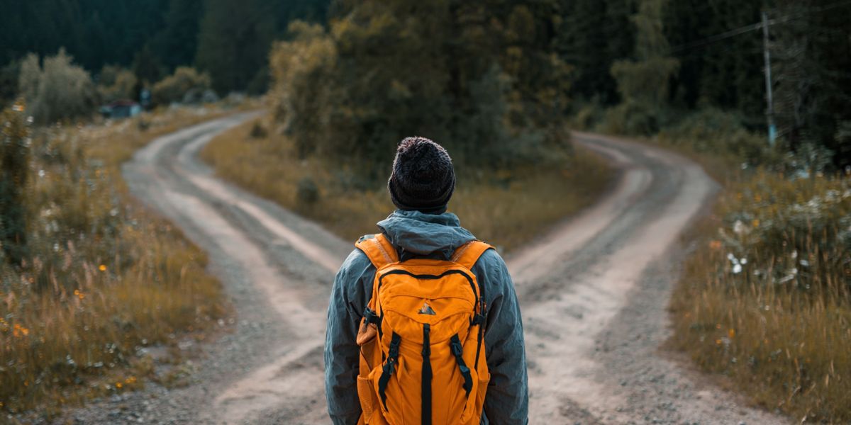 Guy at a cross roads