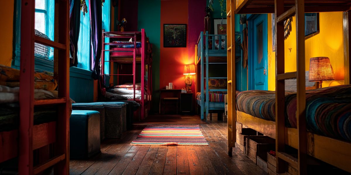 A picture of a backpackers lodge in South Africa