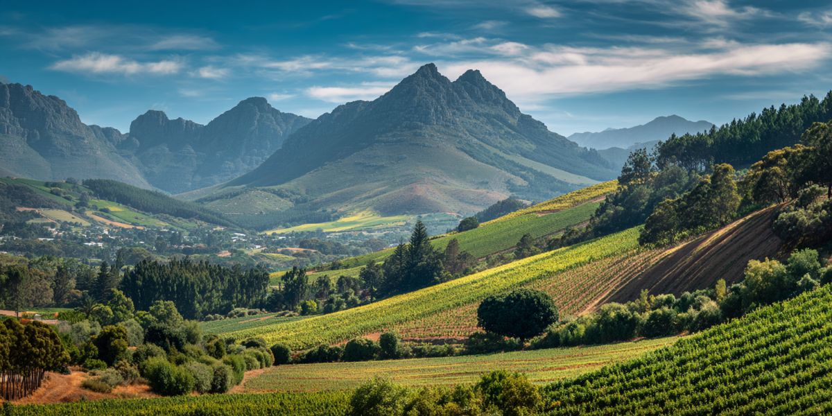 Rolling Hills out of Stellenbosch