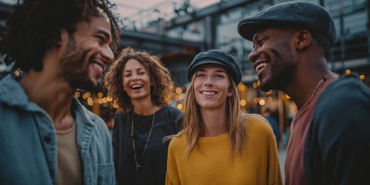 A Group of friends at an event