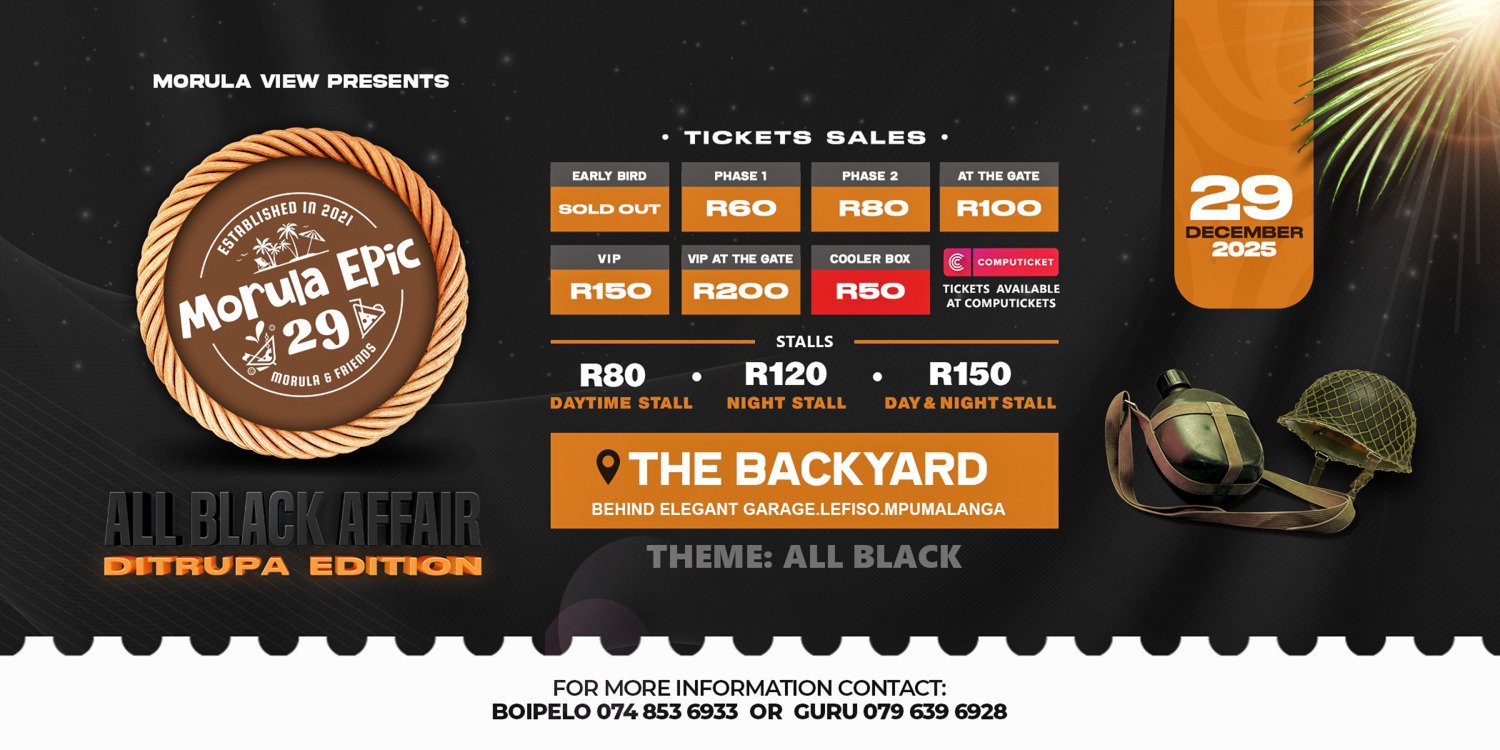 Morula Epic 29, All Black Affair Ditrupa Edition