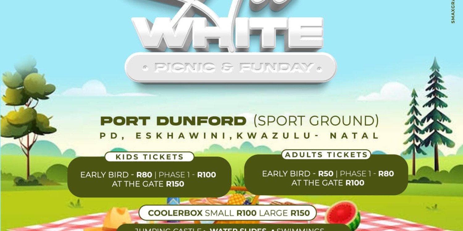 All white picnic and funday