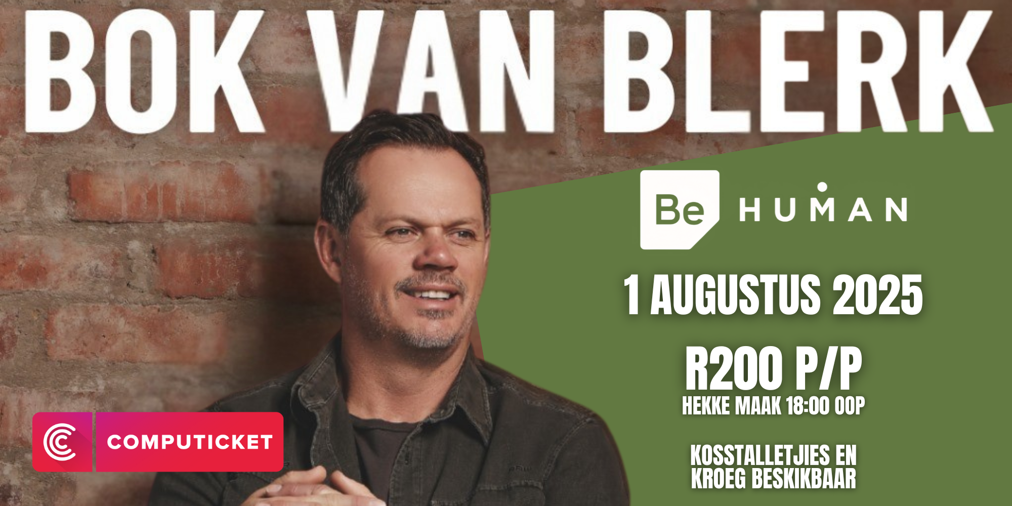 Bok van Blerk @ Be Human