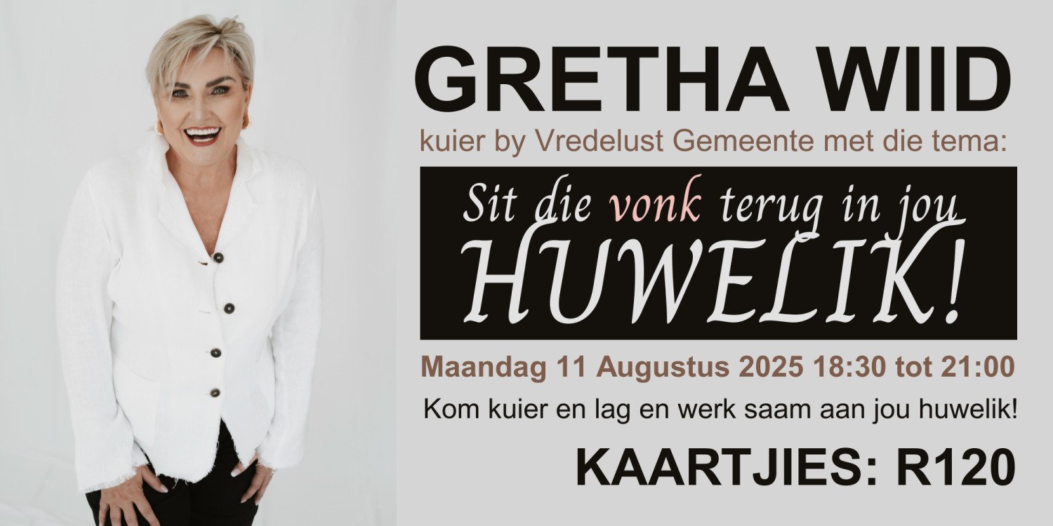Sit die VONK terug in jou Huwelik! - Gretha Wiid