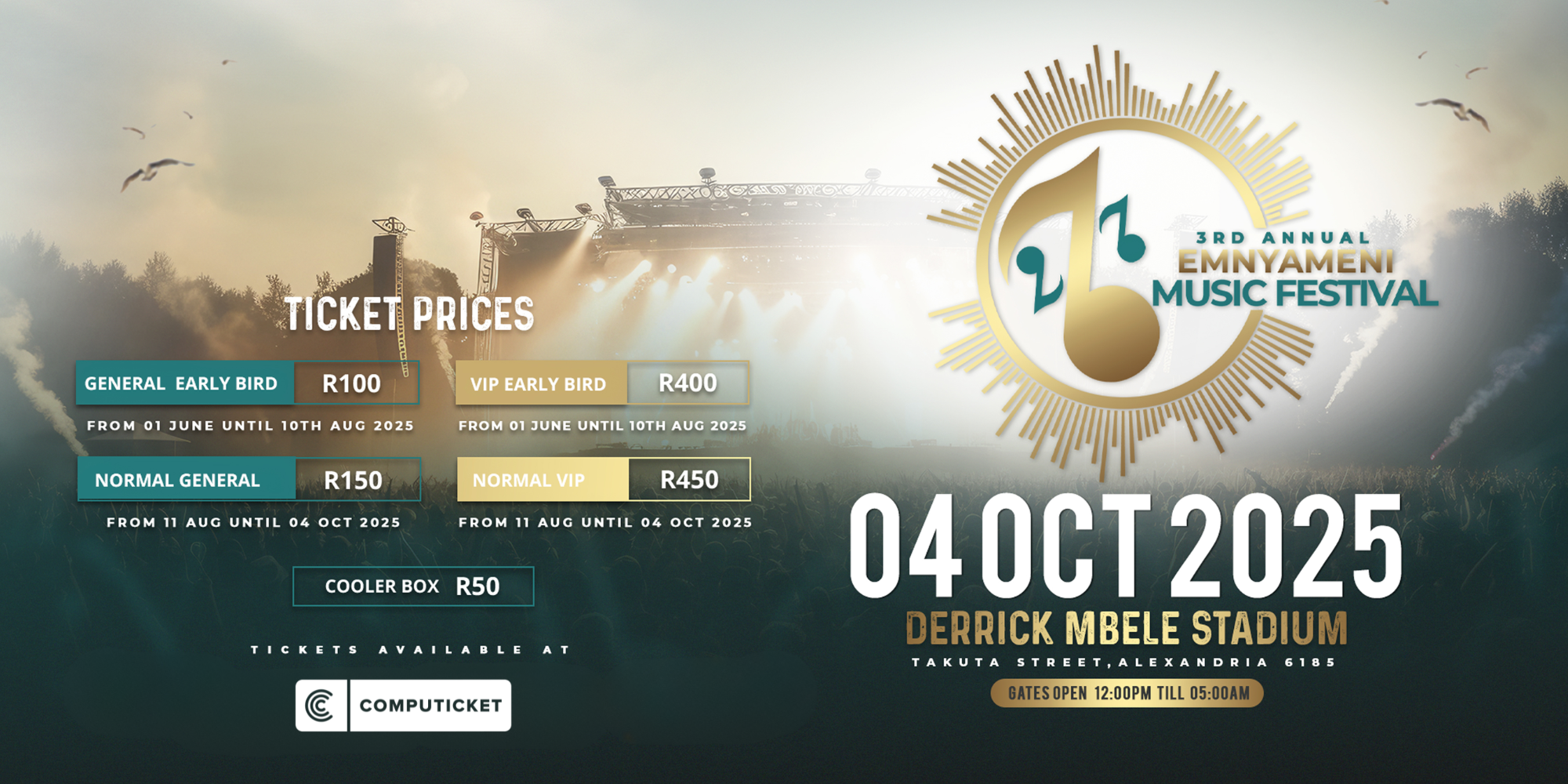 3RD ANNUAL EMNYAMENI MUSIC FESTIVAL