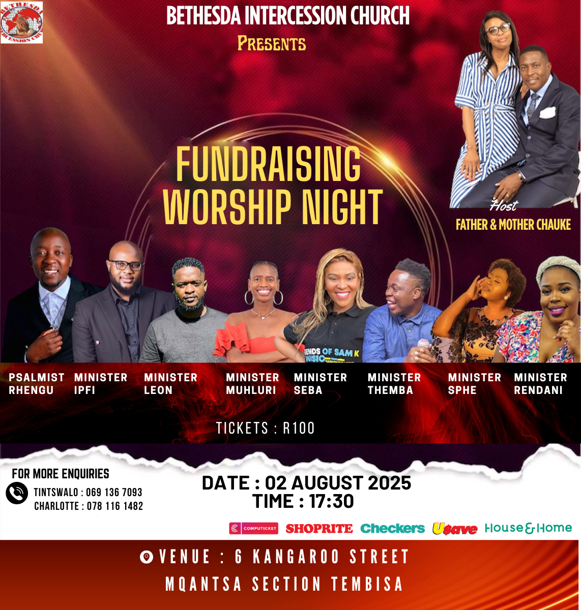 Fundraising worship night