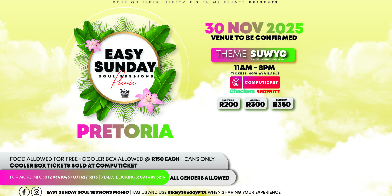 Easy Sunday Soul Sessions Picnic Pretoria