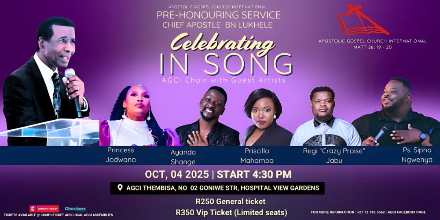 Pre Honouring Service of Chief Apostle BN Lukhele in Song