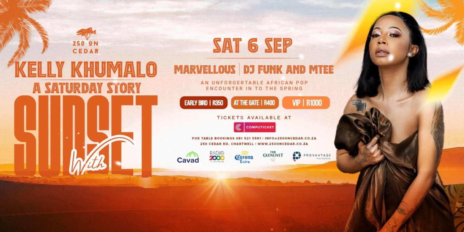 A SATURDAY STORY SUNSET WITH KELLY KHUMALO