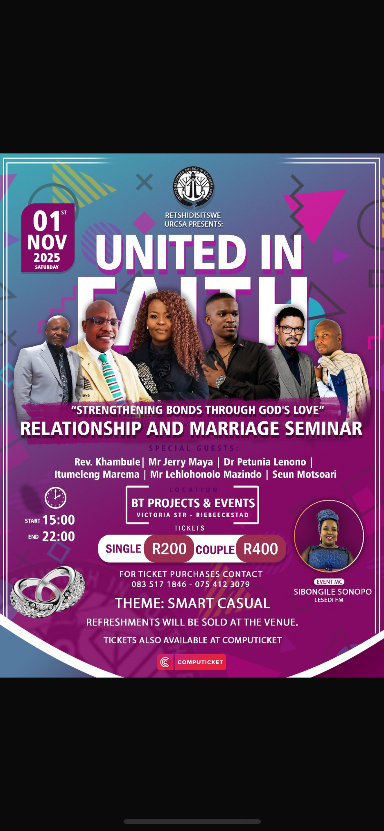 URCSA RETSHIDISITSWE MARRIAGE SEMINAR