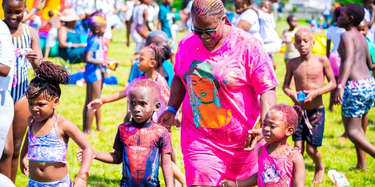 East London Shorts & Shades Kids Festival with color