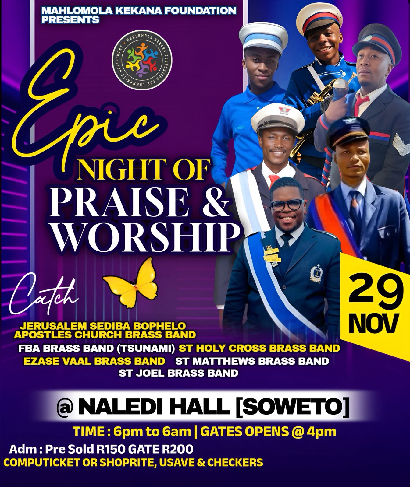 GAUTENG BRASS BANDS EPIC NIGHT OF PRAISE AND WORSHIP