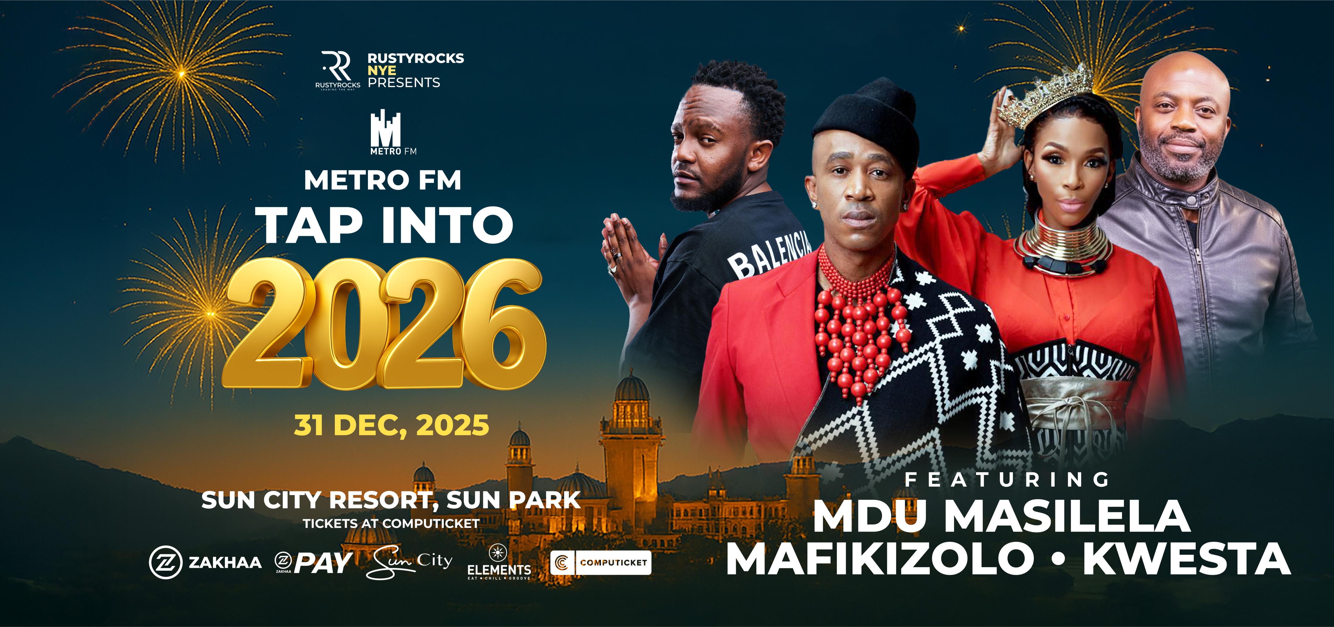 Rusty Rocks NYE Presents Metro FM tap into 2026