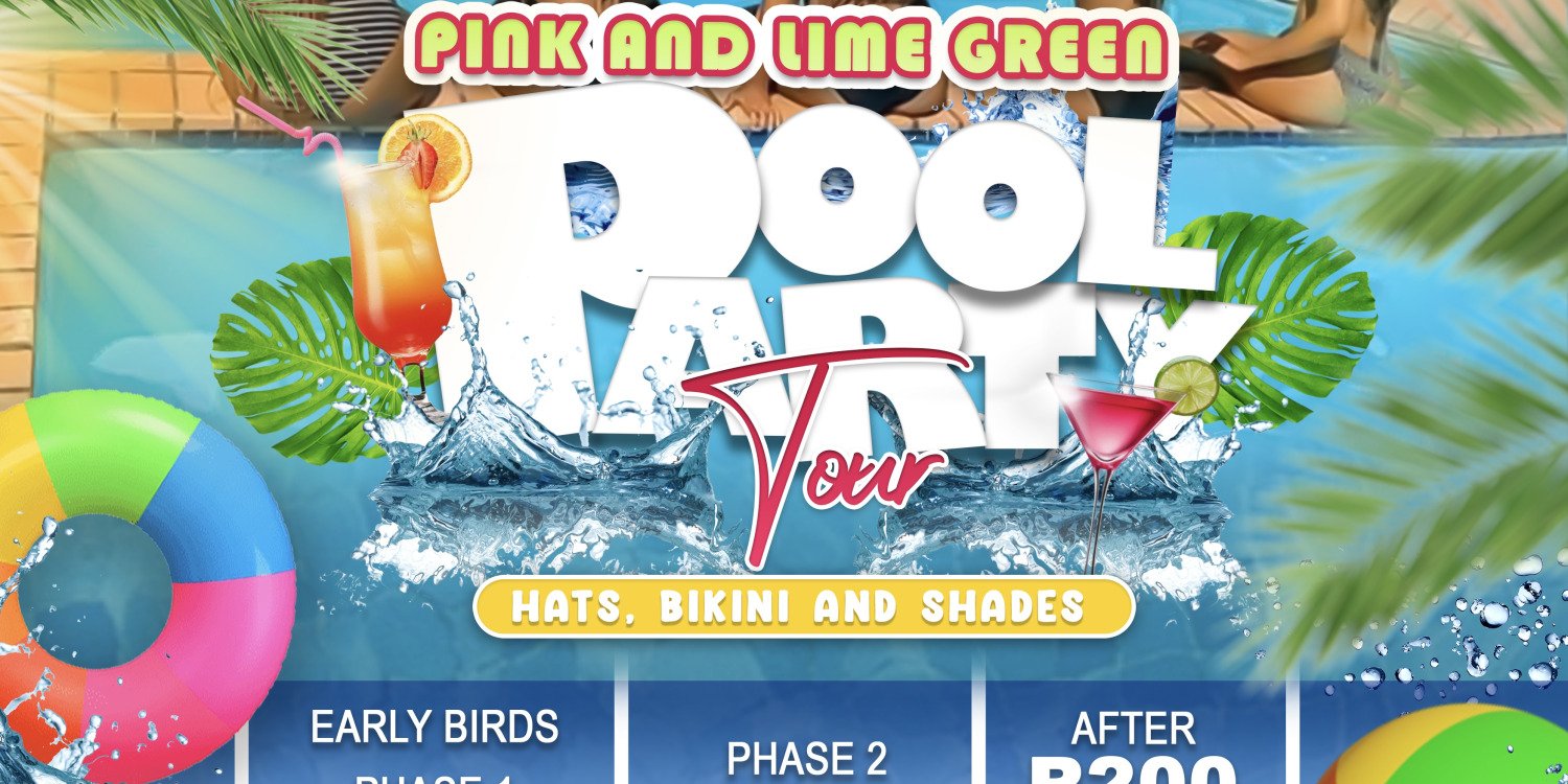 Pink and Lime Green pool party Ottosdal
