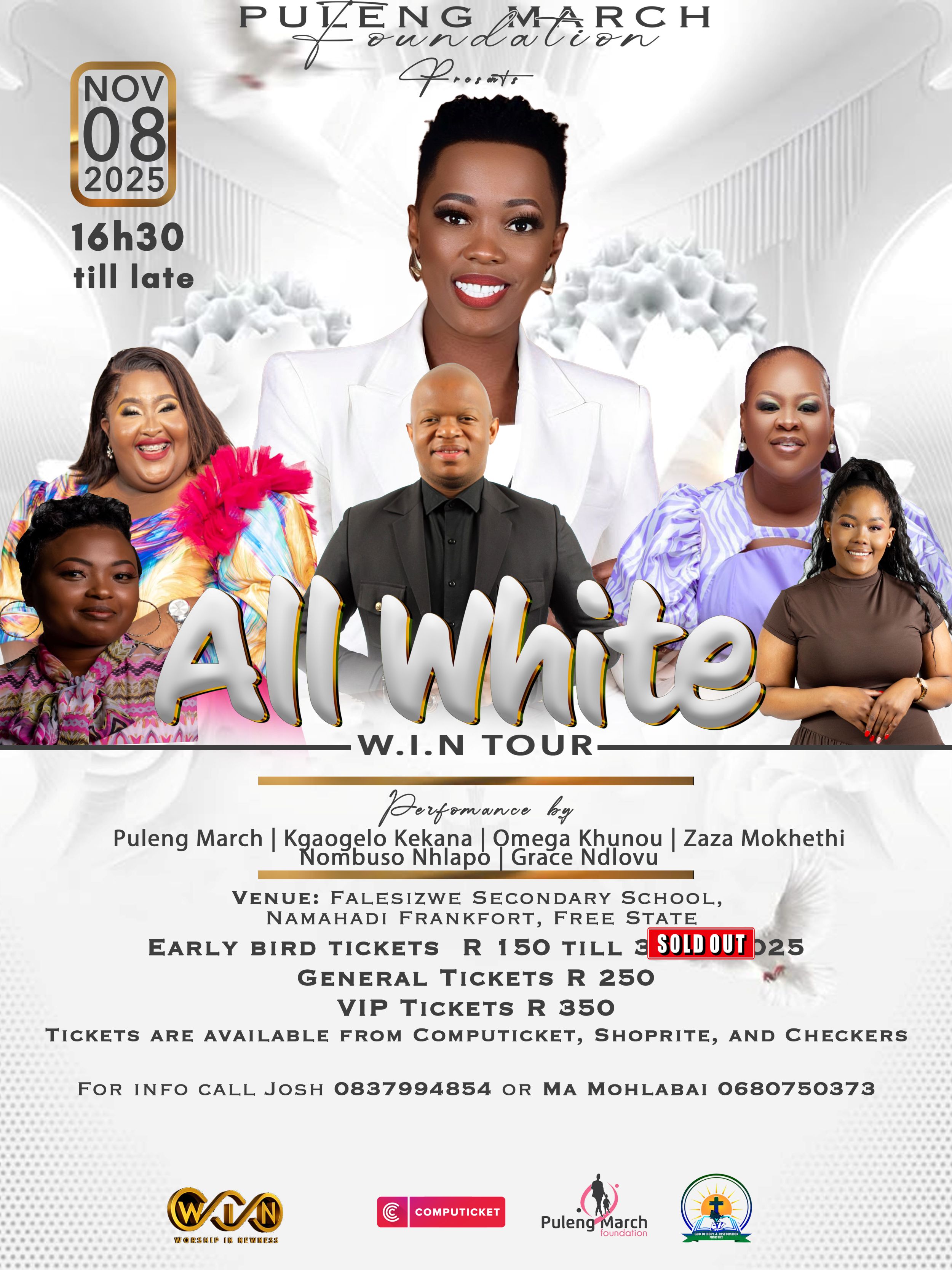 Puleng March W.I.N TOUR (ALL WHITE)