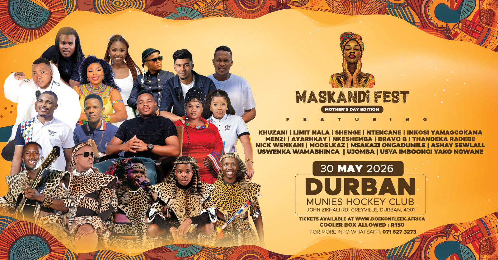 Maskandi Fest Durban at Munies Hockey Club | Computicket