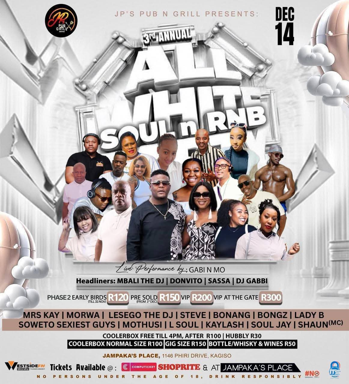 3rd Annual All White Soul n Rnb Party 