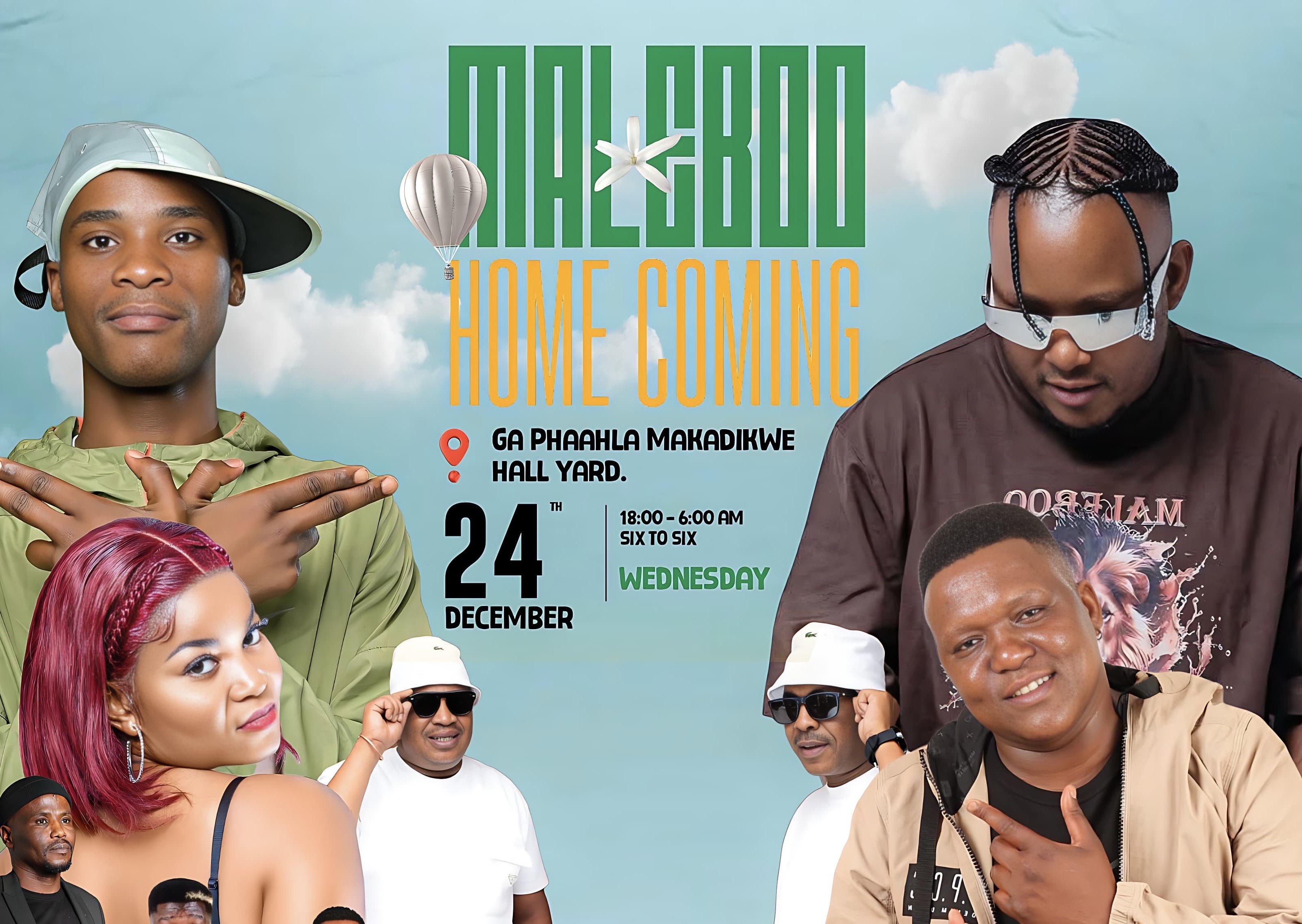 MALEBOO’s home coming