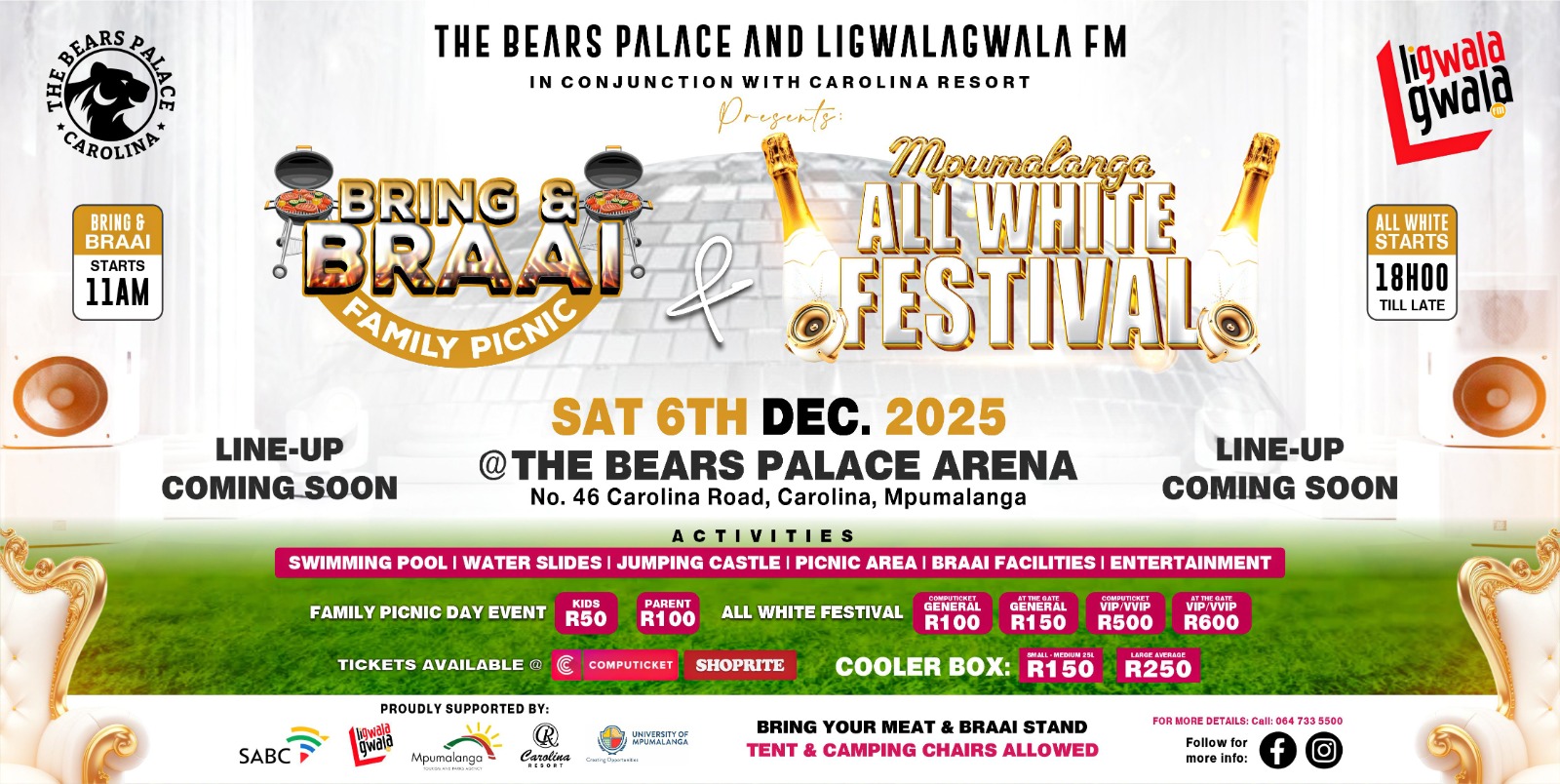 MPUMALANGA ALL WHITE $ BNB PICNIC 