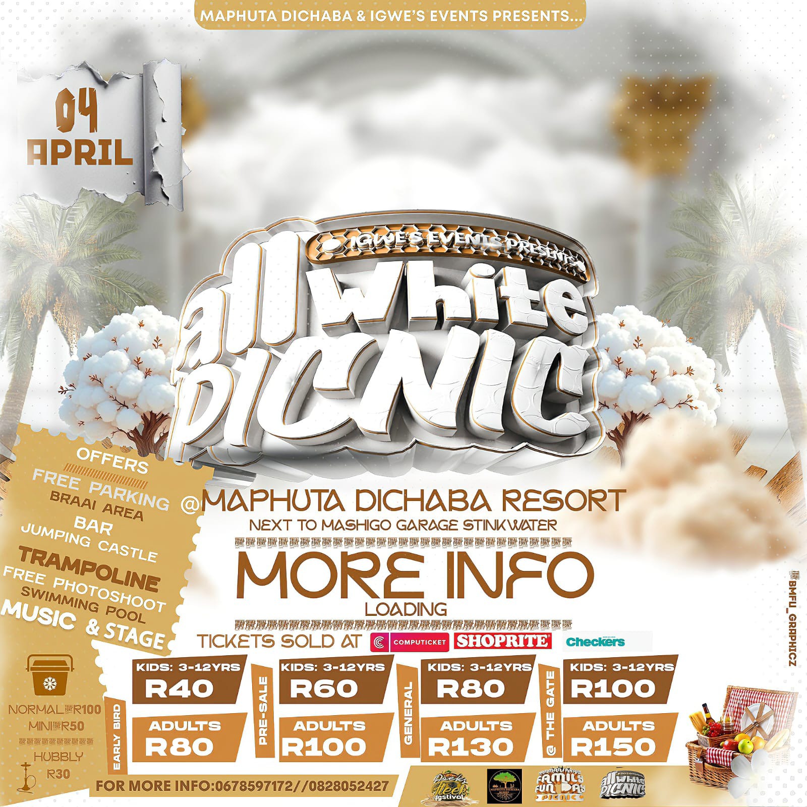 All White Picnic Maphuta Dichaba