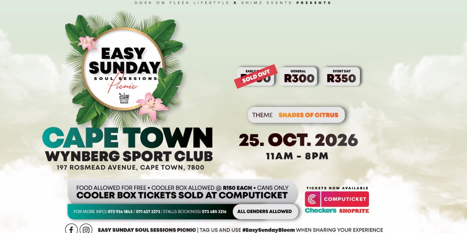 Easy Sunday Soul Sessions Picnic Cape Town